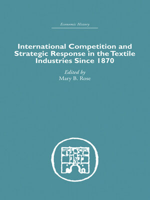 cover image of International Competition and Strategic Response in the Textile Industries SInce 1870